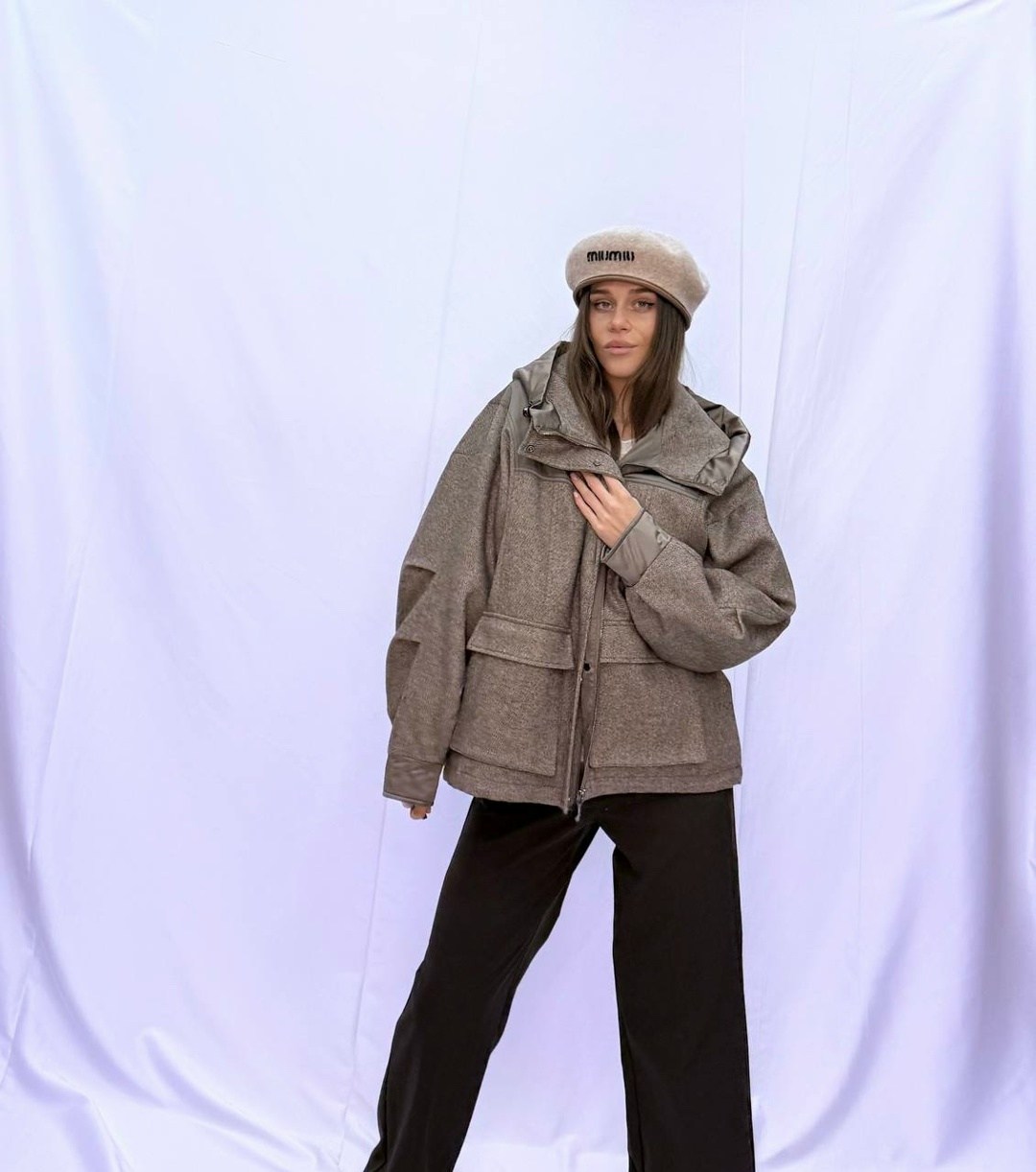 куртка пуховик зимний оверсайз с капюшоном miss diva,куртка оверсайз женская,куртка оверсайз,повседневная куртка,демисезонная куртка