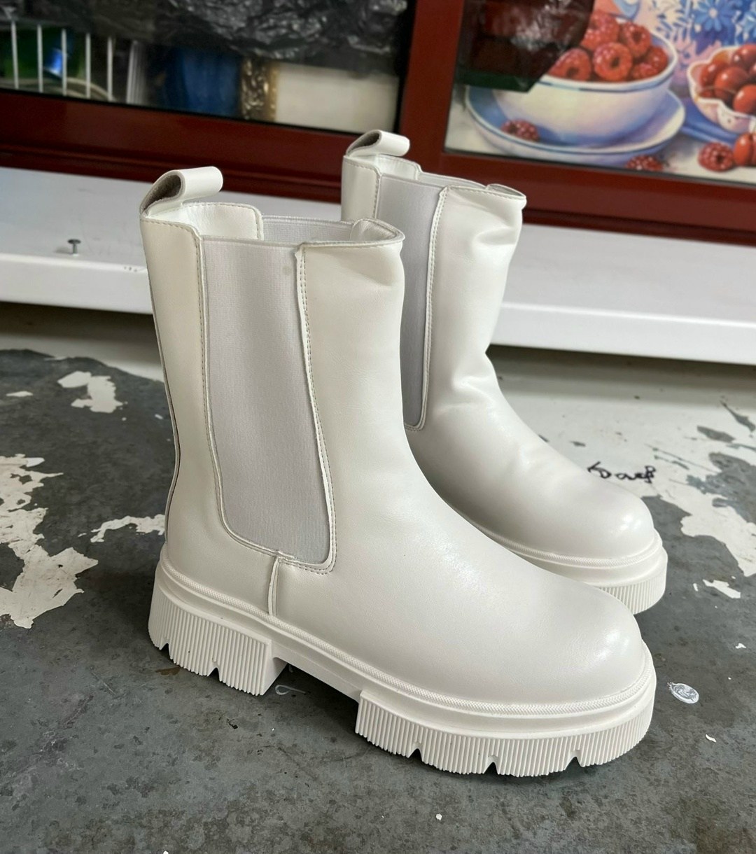 ,ботинки бежевые,ботинки женские,ботинки женские челси,женская