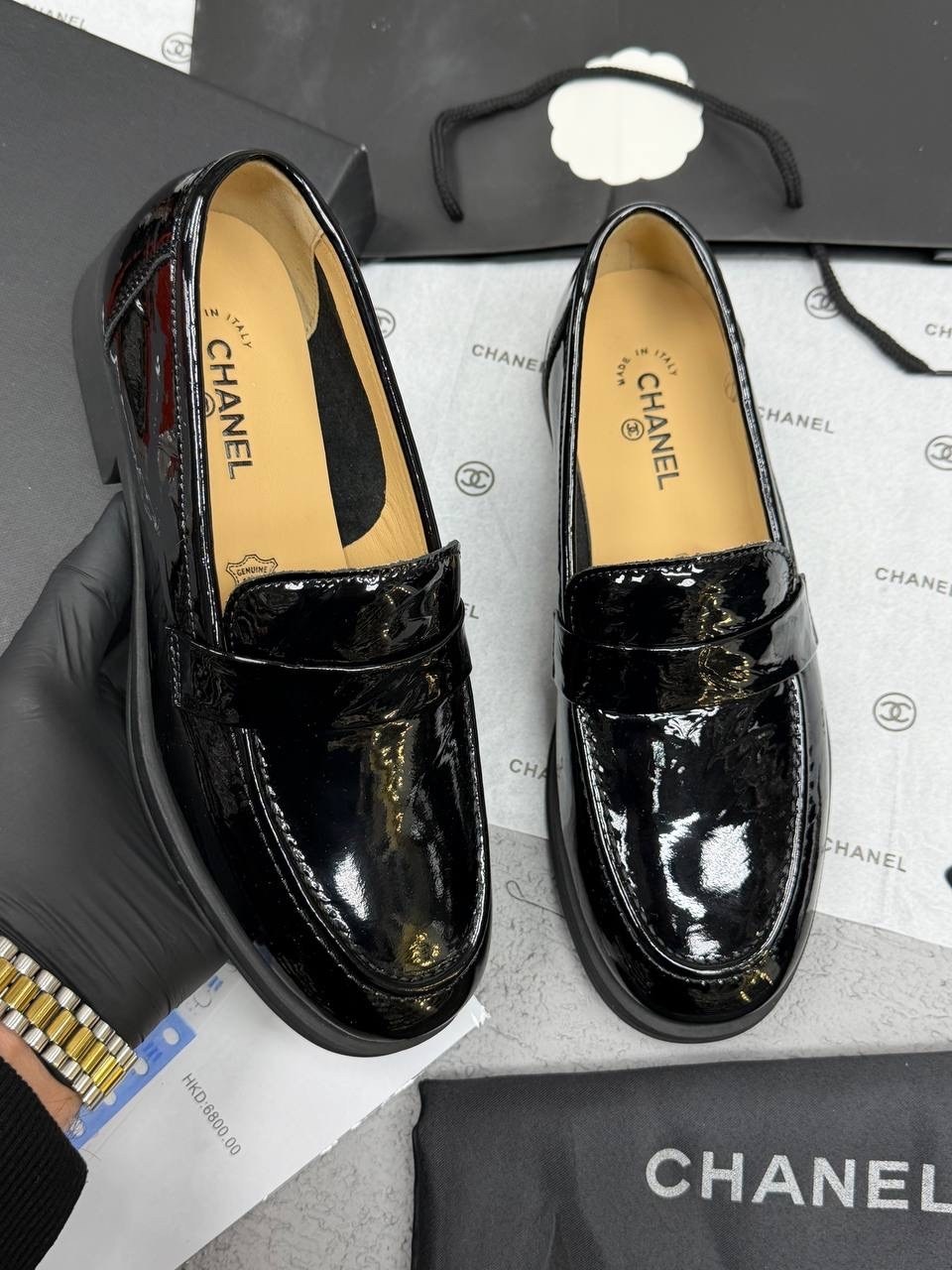 лоферы chanel,туфли chanel,женские лоферы chanel,,лоферы шанель