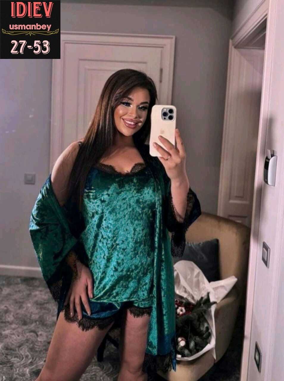 пеньюар женский комплект,комплект с пеньюаром,пижама женская 4ка велюр,пеньюар женский,пижама женская комплект