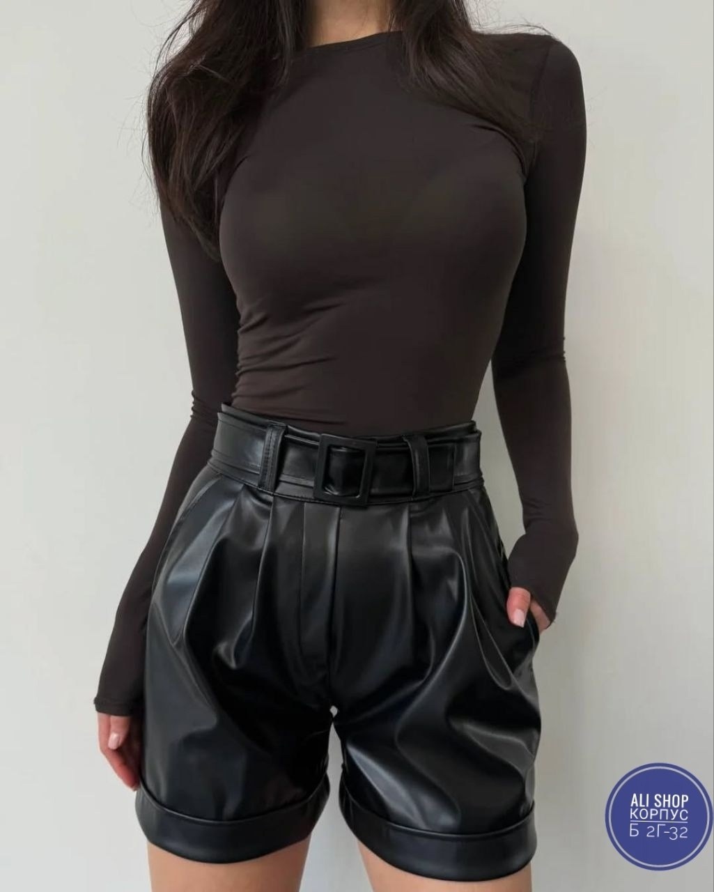 шорты кожаные,шорты женские кожаные,шорты из экокожи женские,шорты кожаные классические из экокожи speranza fashion,черные кожаные шорты