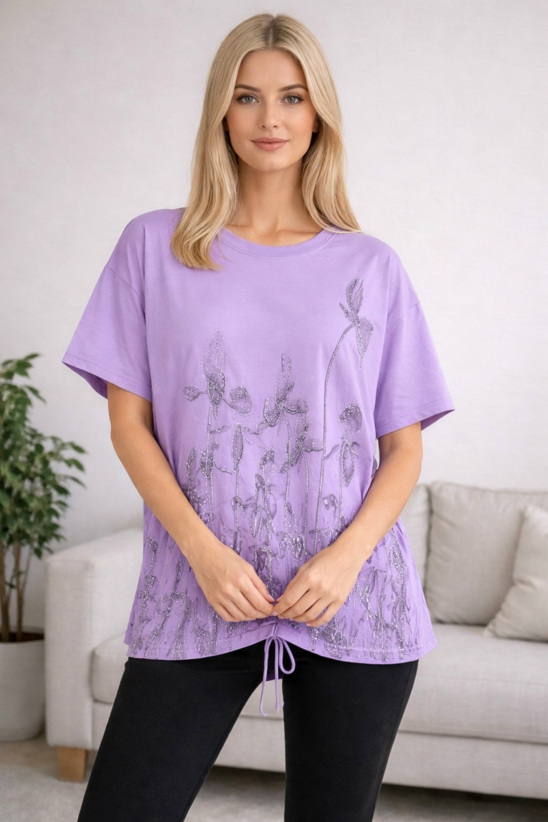 футболки женская,фиолетовая футболка,бело фиолетовая футболка,сиреневая футболка,футболка трикотажная