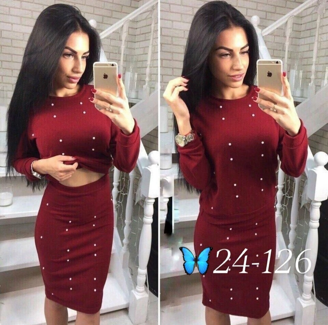 костюм (юбка и кофта),костюм юбка кофта с бусинами,трикотажные костюмы,трикотажный костюм с юбкой,женский костюм с юбкой