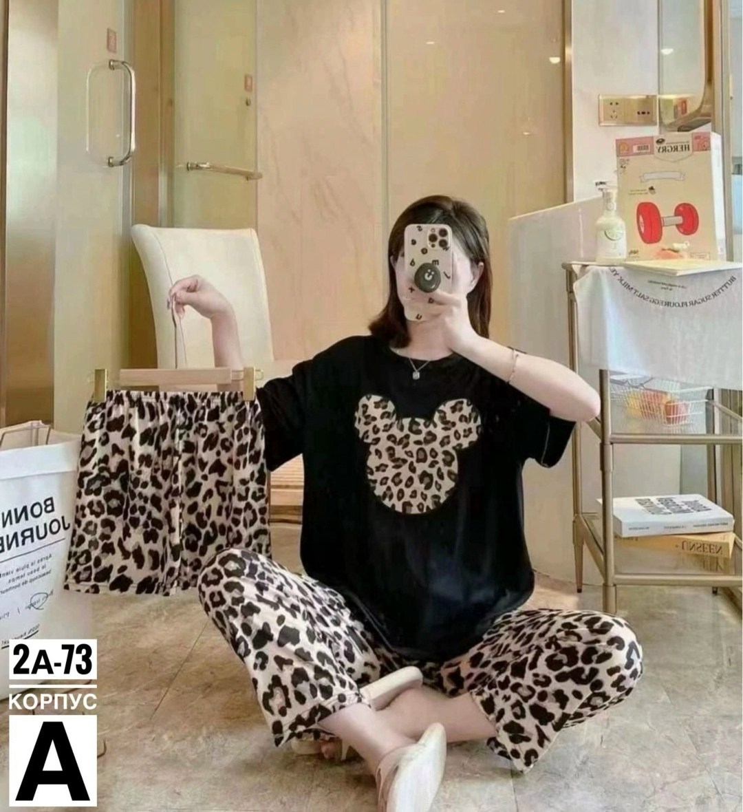 пижама женская,стильная пижама,пижама женская хлопковая с коротким рукавом длинная с мультяшным принтом,пижама домашний одежда,женская пижама с коротким рукавом