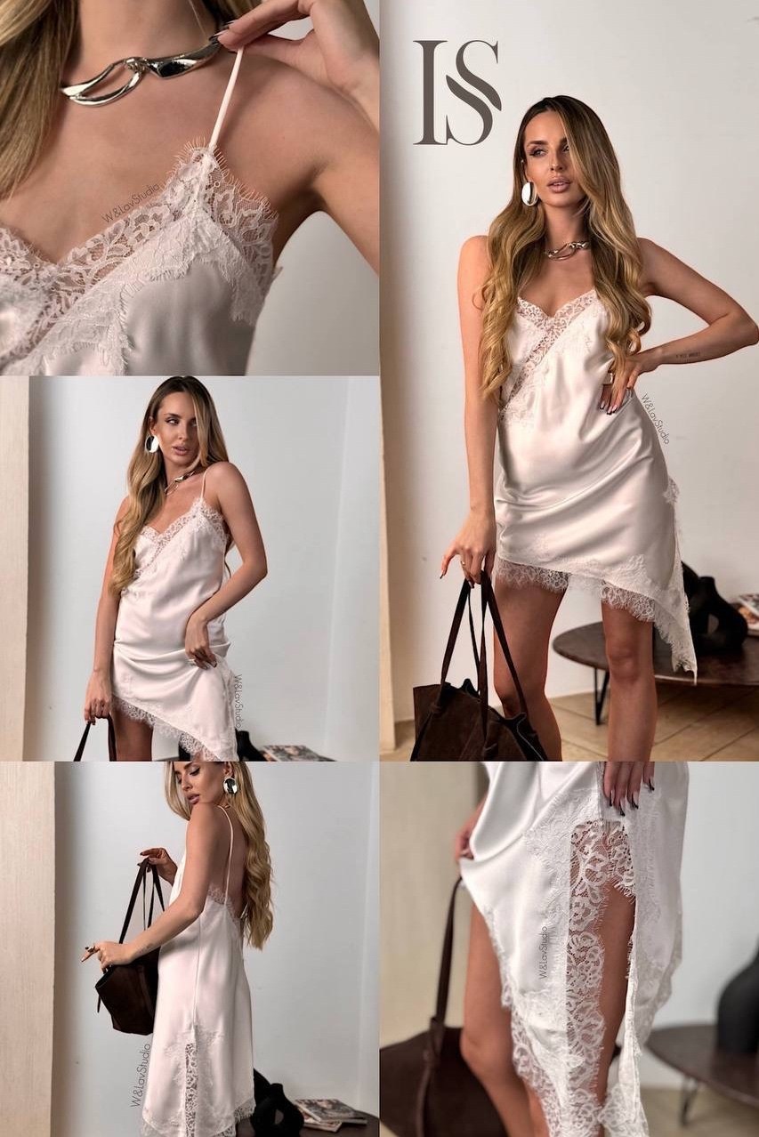 женская ночная сорочка,ночная сорочка,шелковое платье с кружевом,сорочка женская с кружевами,шелковый пеньюар с кружевом