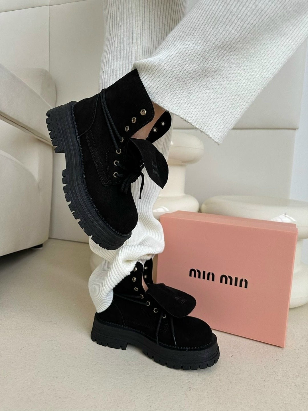 ботинки miu miu,женские ботинки,ботинки miu miu цвет черный размер 38,ботиночки,