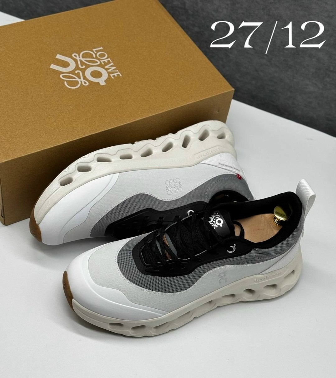 кроссовки loewe x cloudtilt 2 black white,кроссовки,кроссовки loewe x cloudtilt 2 black white черный,кроссовки x loewe cloudtilt 2 on running черный,кроссовки для бега