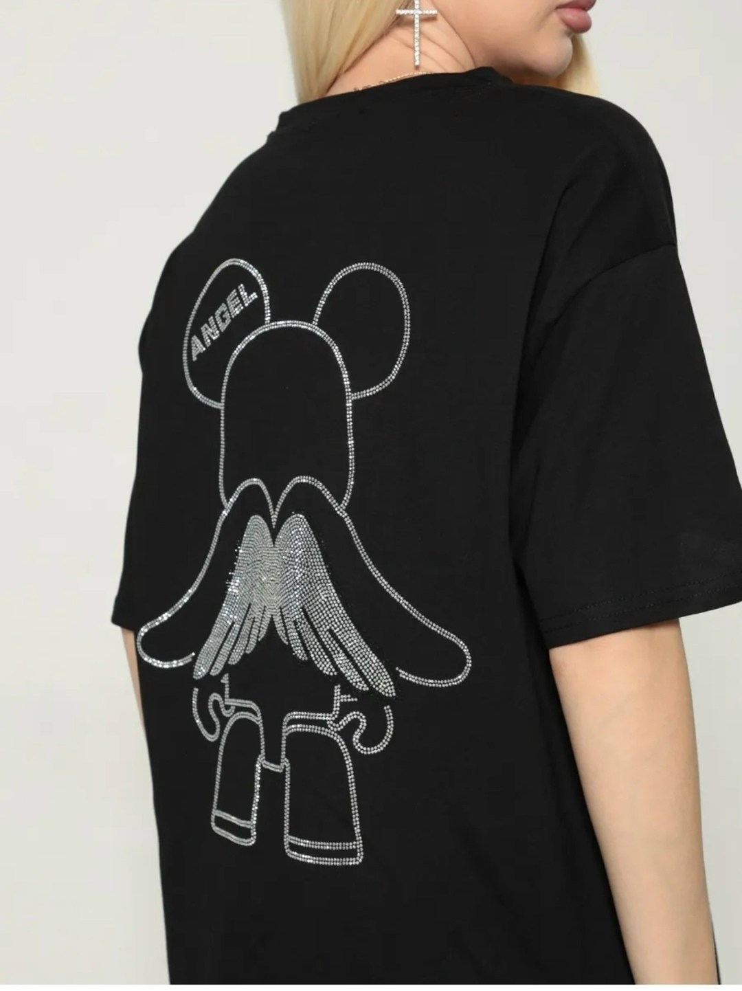 футболка женская,футболки оверсайз женские,футболка,футболка женская белая,футболка со стразами