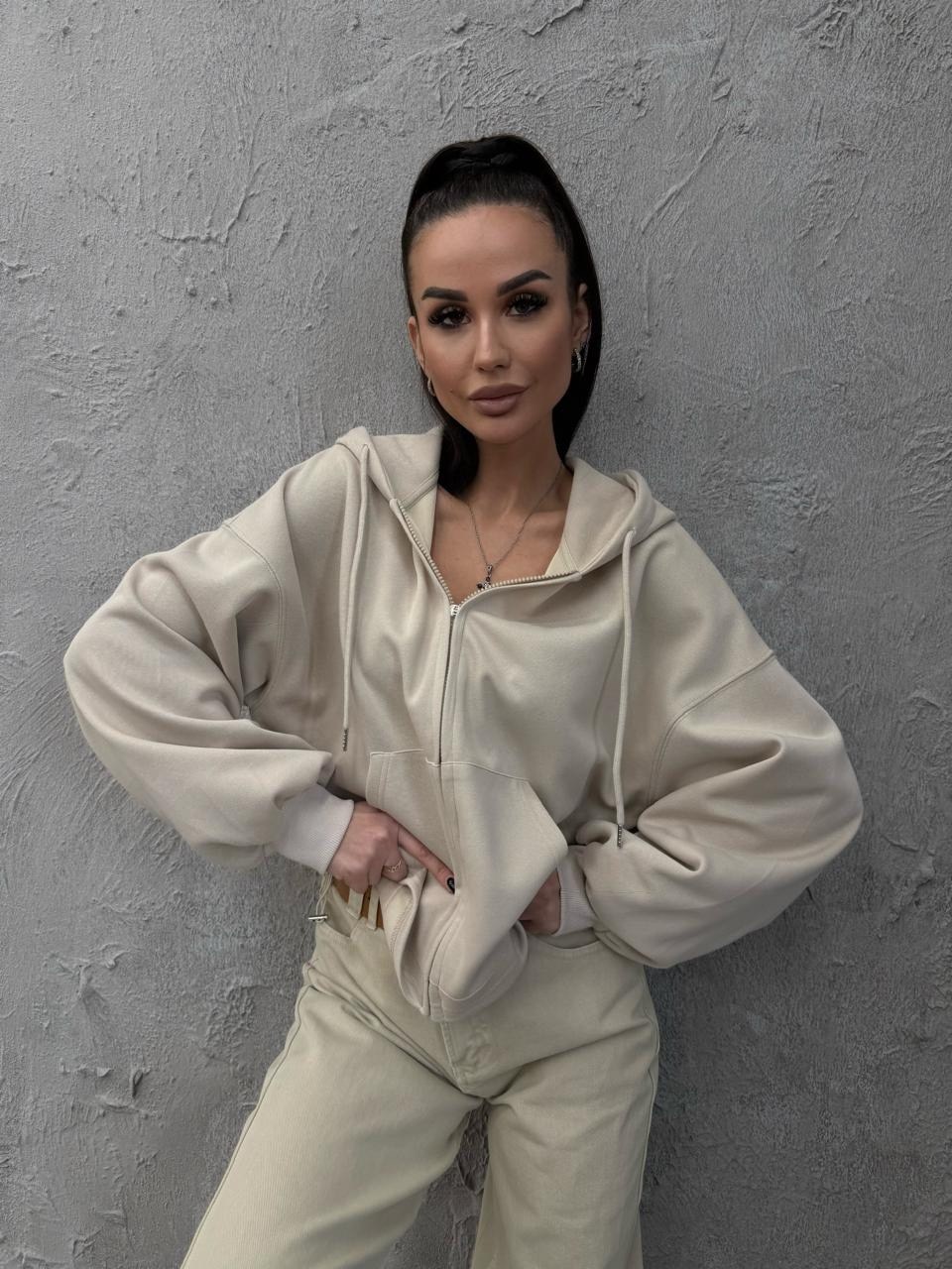 толстовка женская,толстовка флис,кофта женская,толстовка спортивная теплая на молнии fashion_ellie,толстовка с капюшоном