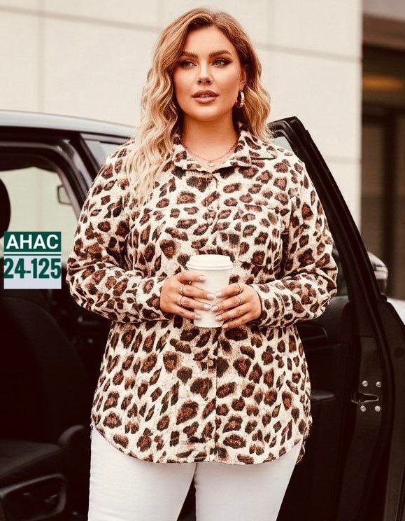 clasi рубашка больших размеров леопардовый принт shein,блузка туника,блузка женская,блузка с леопардовым принтом,женская блуза