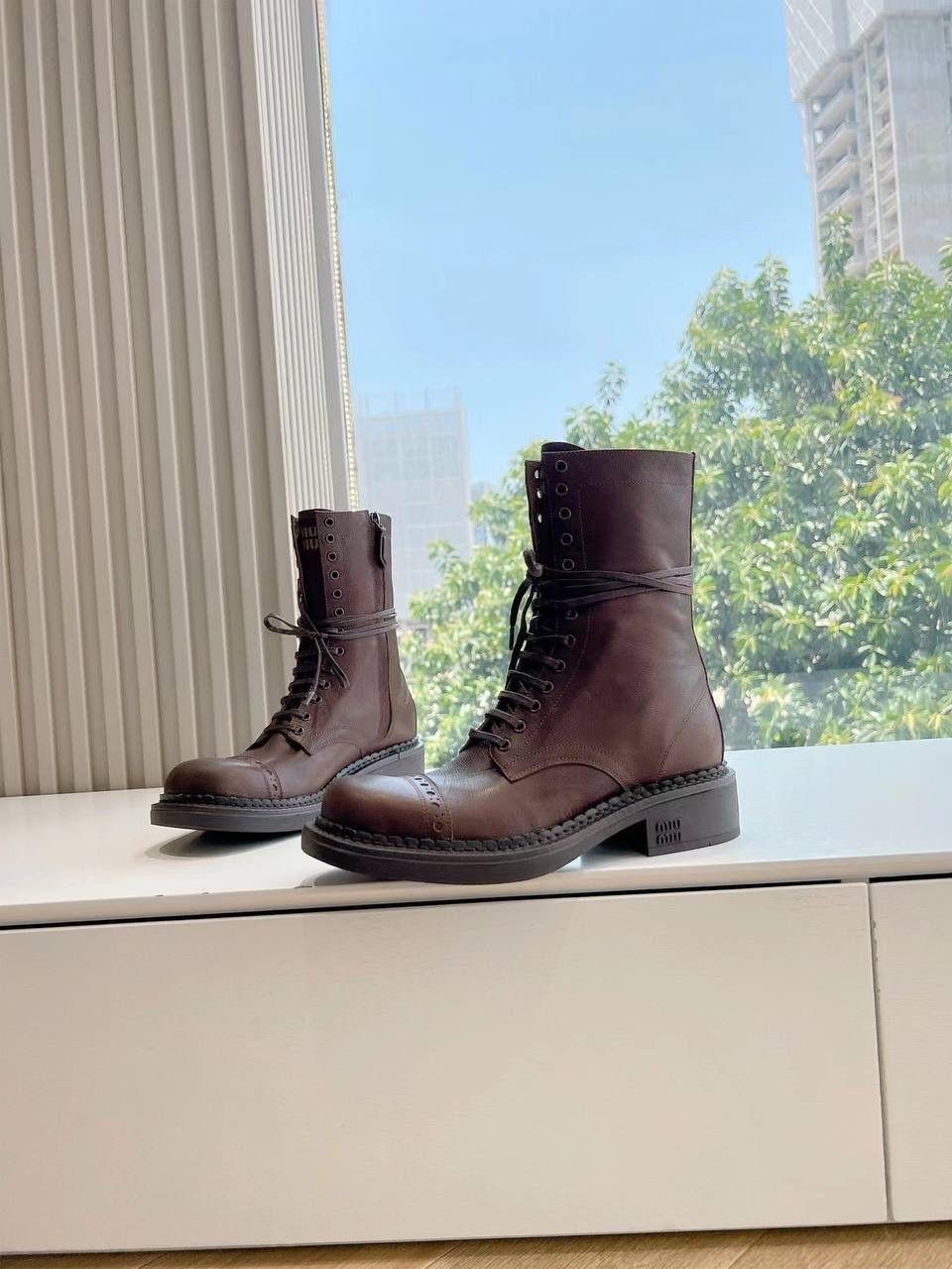 ботинки miu miu,женские кожаные ботинки,,ботинки miu,женские ботинки