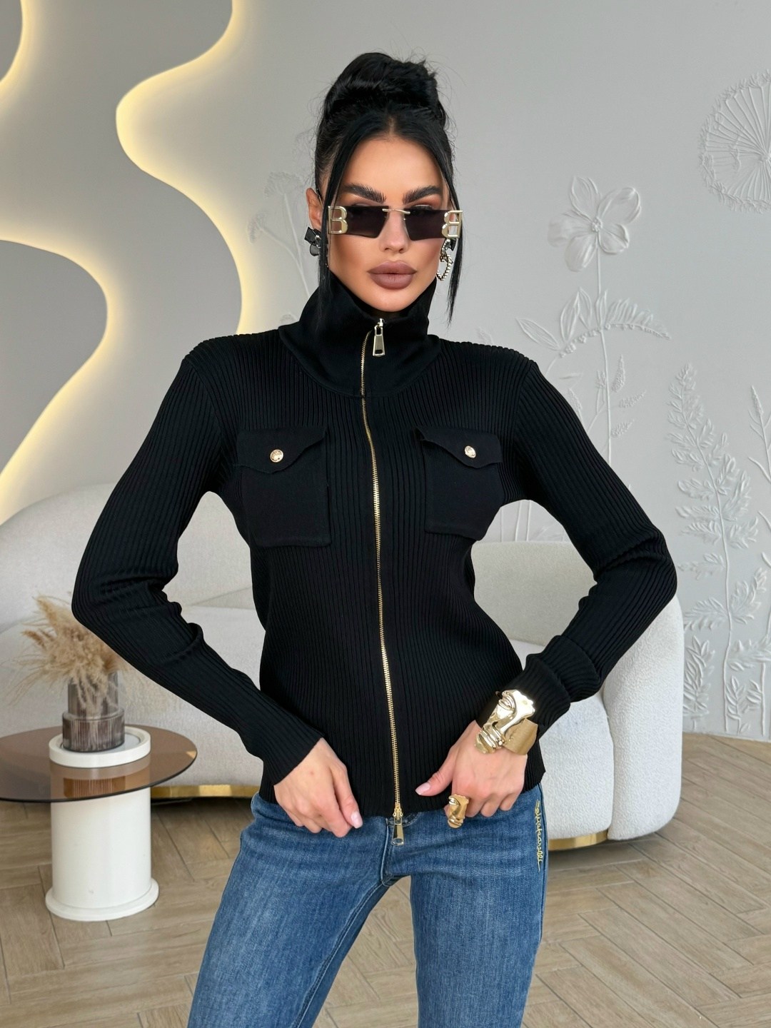 трикотажный кардиган на молнии,кардиган на молнии,женская кофта,кофта на замке,женский трикотажный кардиган с