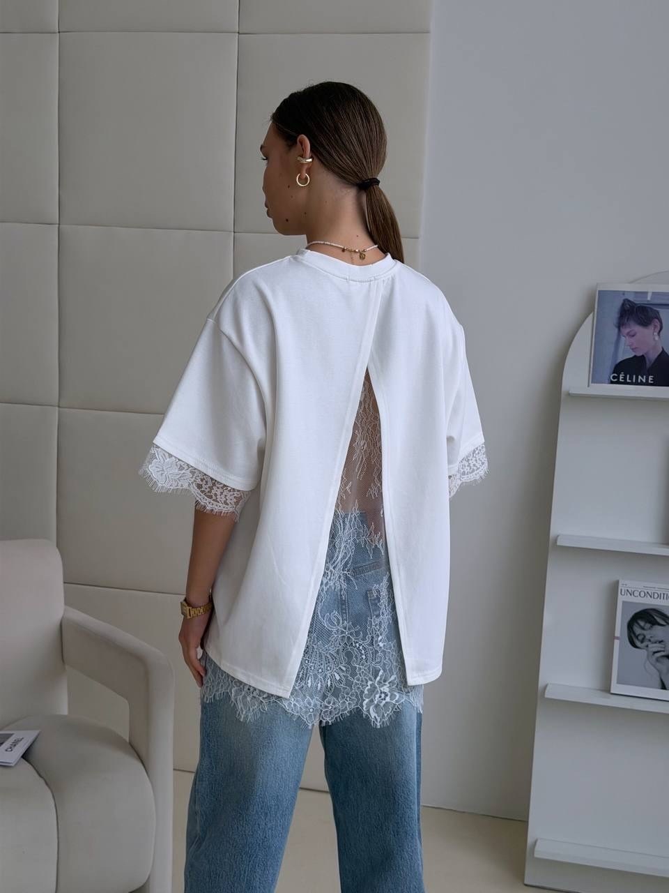 футболка с кружевами,кружевная футболка,футболка женская,футболки модные,блузка женская