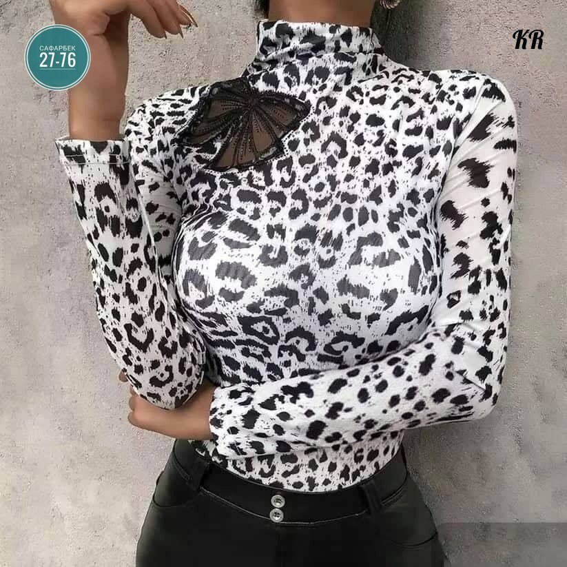 женская кофта,блузка с леопардовым принтом,кофта лапша,женская блузка с леопардовым принтом,женская водолазка с леопардовым принтом