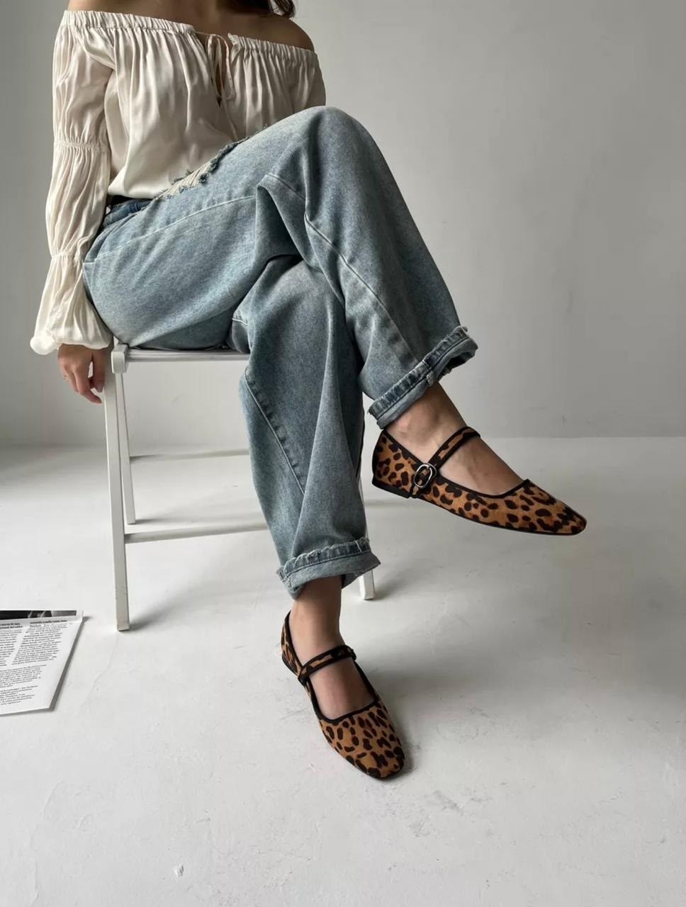 леопардовые балетки,балетки леопардовые летние с квадратным носом и ремешком shatilova m.v.,,женская ,балетки