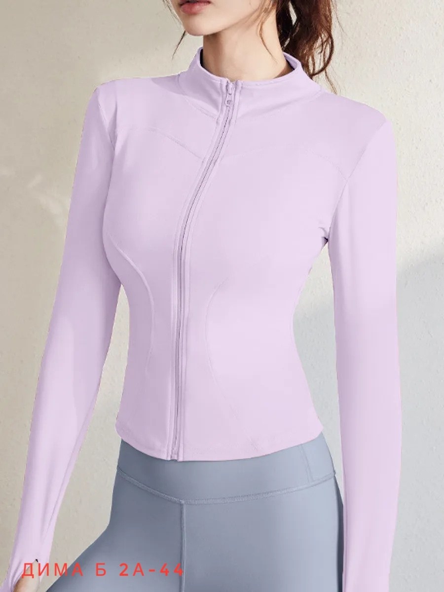 бесшовный кроп-топ рашгард с длинным рукавом на молнии,женская кофта,спортивная кофта,спортивная кофта женская на молнии,спортивная кофта на молнии обтягивающая acizsline 193044388