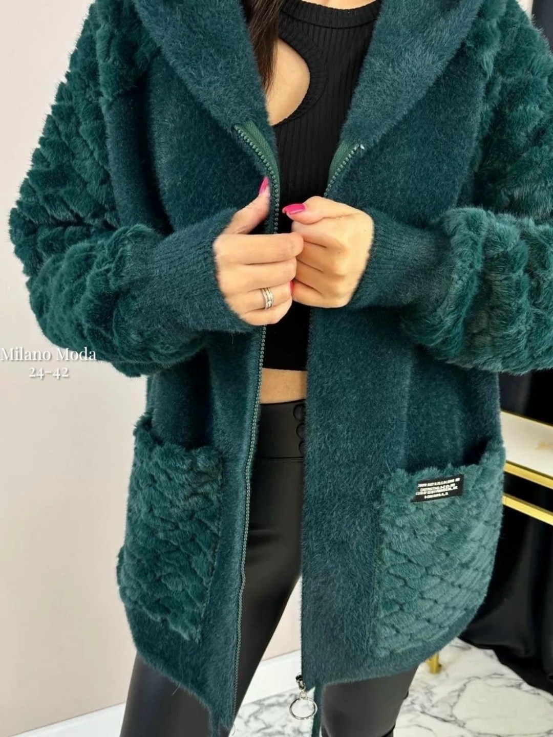 кардиган - шубка полупальто пушистый альпака ангора n&d underwear цвет черный,кардиган - шубка полупальто пушистый альпака ангора,кардиган-шубка полупальто пушистый альпака ангора n&d underwear 251909