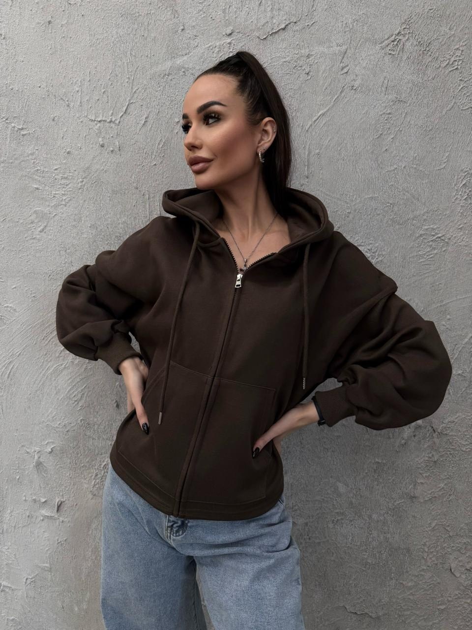 толстовка женская,толстовка флис,кофта женская,толстовка спортивная теплая на молнии fashion_ellie,толстовка с капюшоном