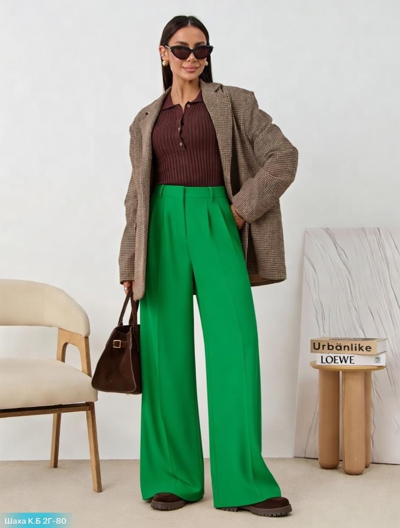 брюки палаццо терракотовые,элегантные брюки,повседневные брюки,модные брюки,жакет и брюки