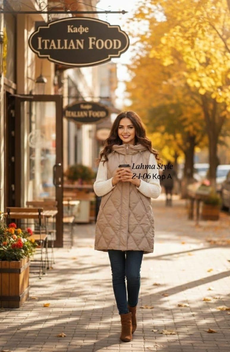 жилетка женская,стеганый жилет,женские жилеты,жилетка удлиненная,теплый жилет