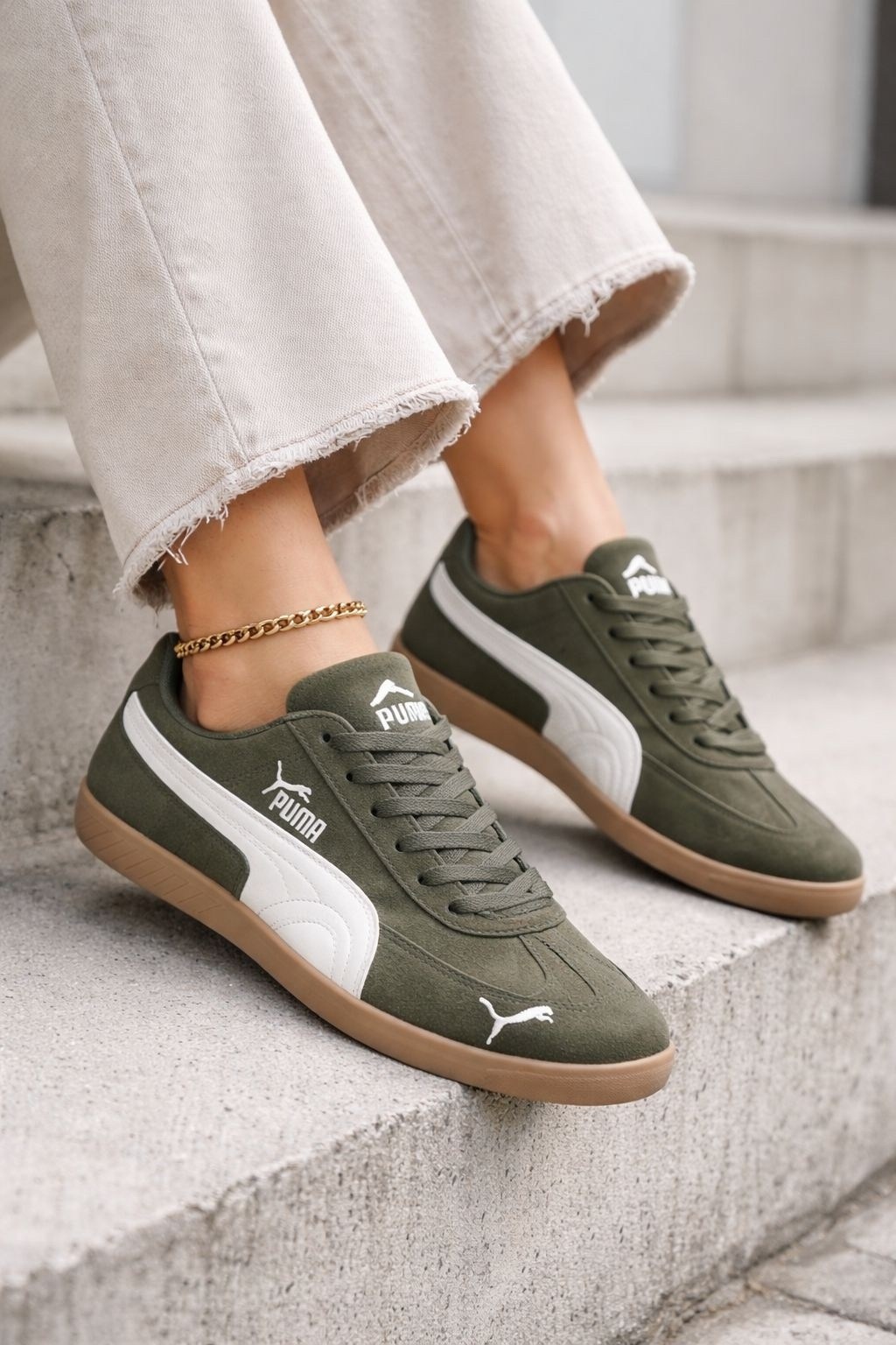 кроссовки puma,,puma suede,кроссовки puma хаки,puma suede classic