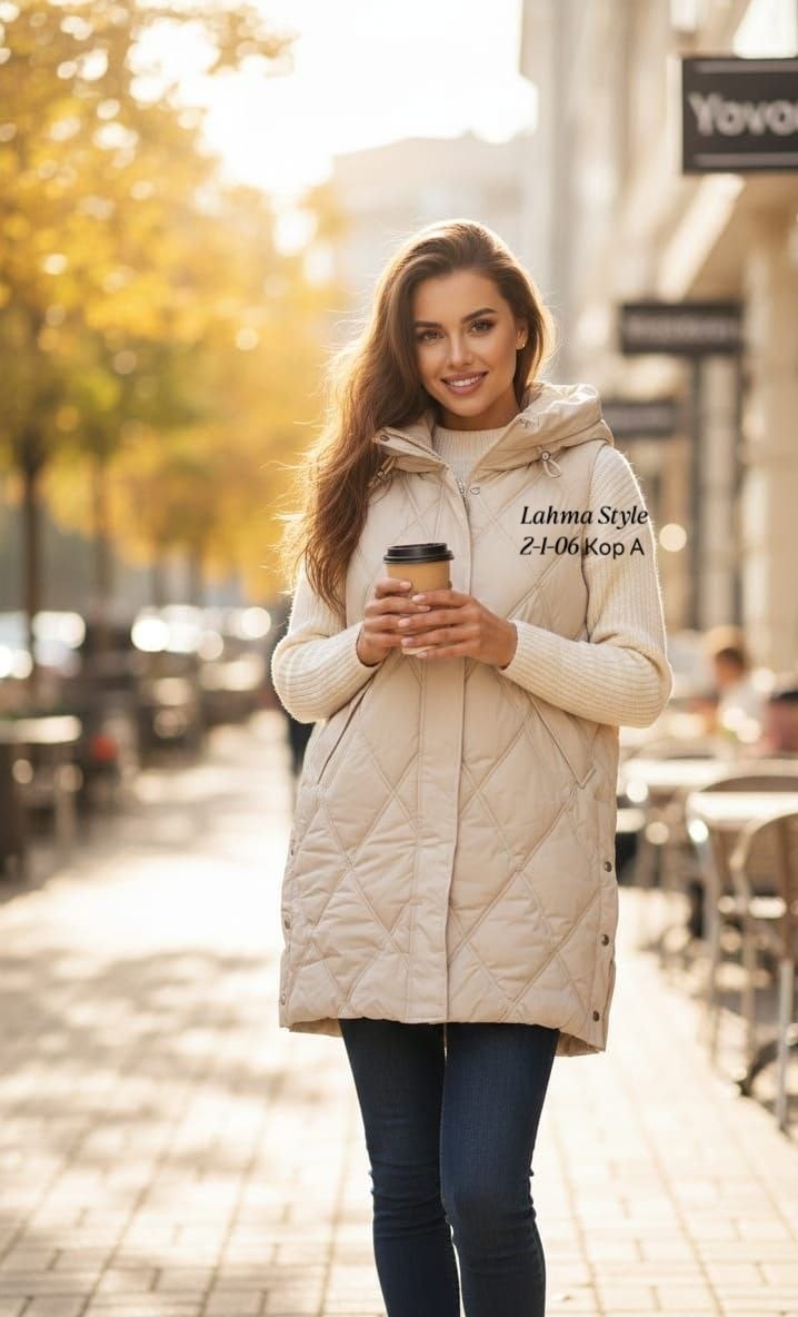 жилетка женская,стеганый жилет,женские жилеты,жилетка удлиненная,теплый жилет