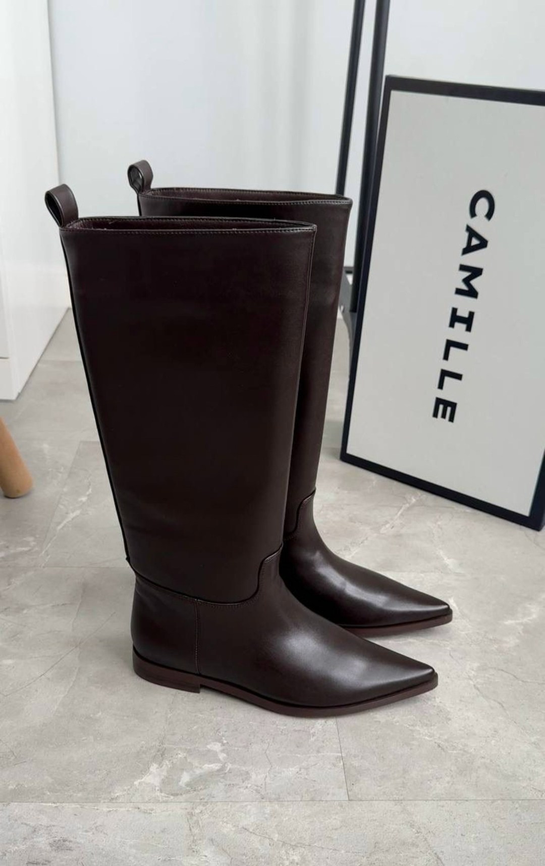 женские сапоги,женские сапоги до колена с острым носком из натуральной кожи,модные женские сапоги из кожи 2026,сапоги,