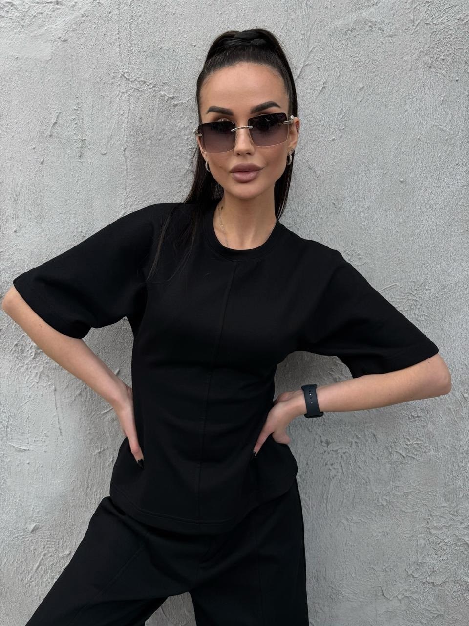 трикотажные костюмы,костюм женский трикотажный,костюм оверсайз,костюм с брюками,костюм женский тройка