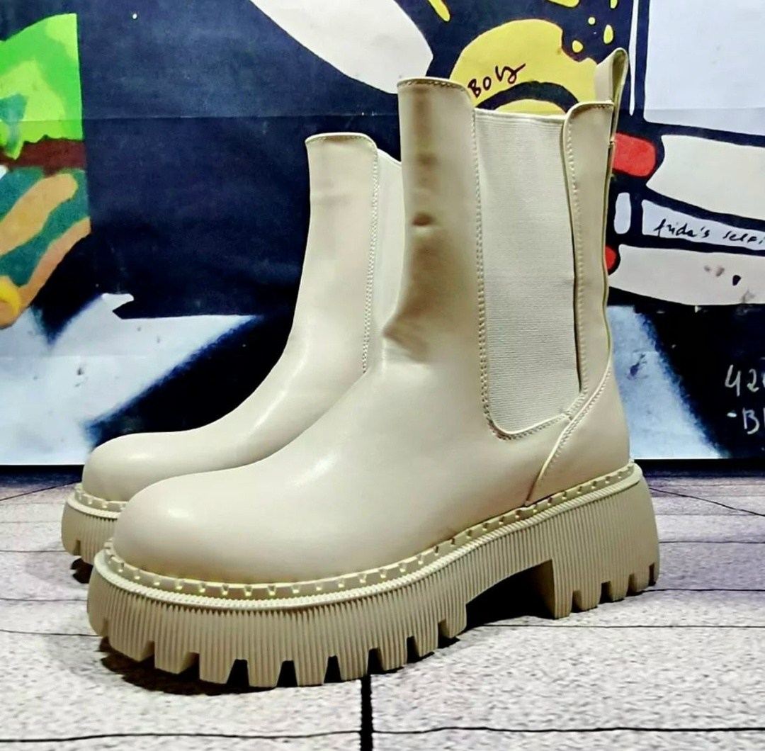 ботинки женские,ботинки челси женские зимние белые,, женская,модные ботинки