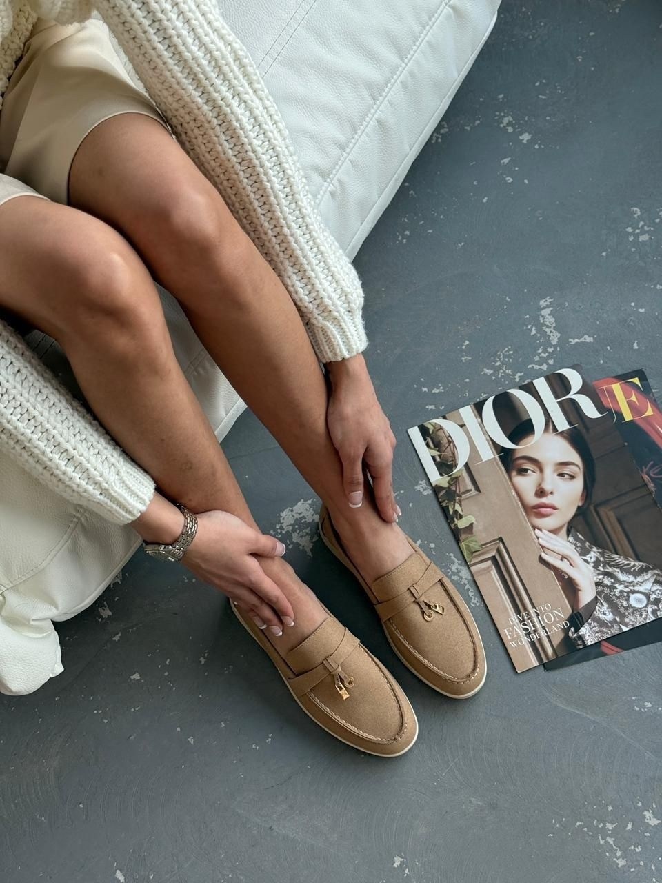лоферы loro piana женские,,лоферы loro piana,бежевые лоферы,женские лоферы