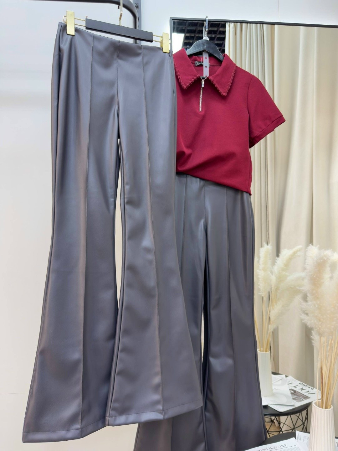 брюки кожаные клеш классические,брюки кожаные клеш,кожаные штаны женские,брюки кожаные клеш классические gly,брюки кожаные