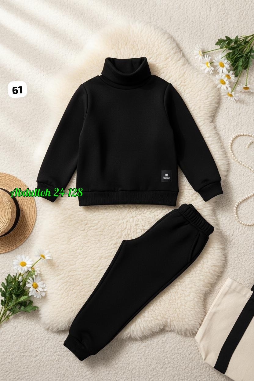 костюм bodo,костюм детский bodo,костюм теплый с начесом детский bodo,костюм детский,водолазка черная детская