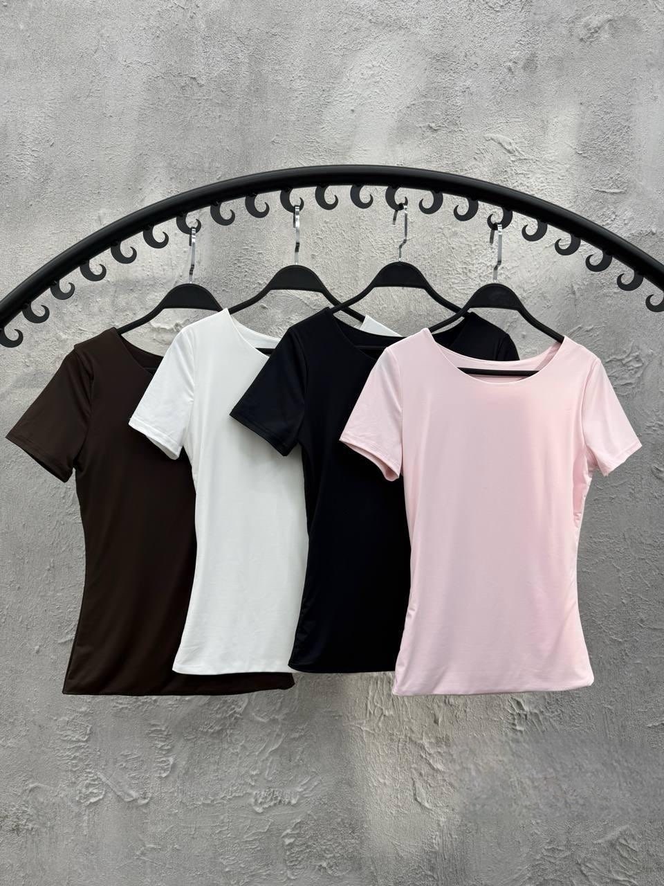 футболка skims базовая облегающая kamilek,женская базовая футболка,футболка skims базовая облегающая kamilek 396651826,футболки базовая,женская футболка