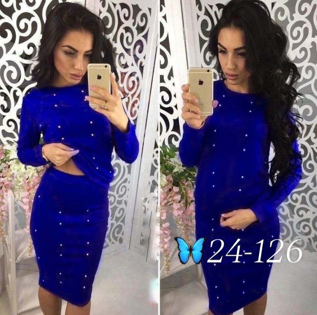 костюм (юбка и кофта),костюм юбка кофта с бусинами,трикотажные костюмы,трикотажный костюм с юбкой,женский костюм с юбкой