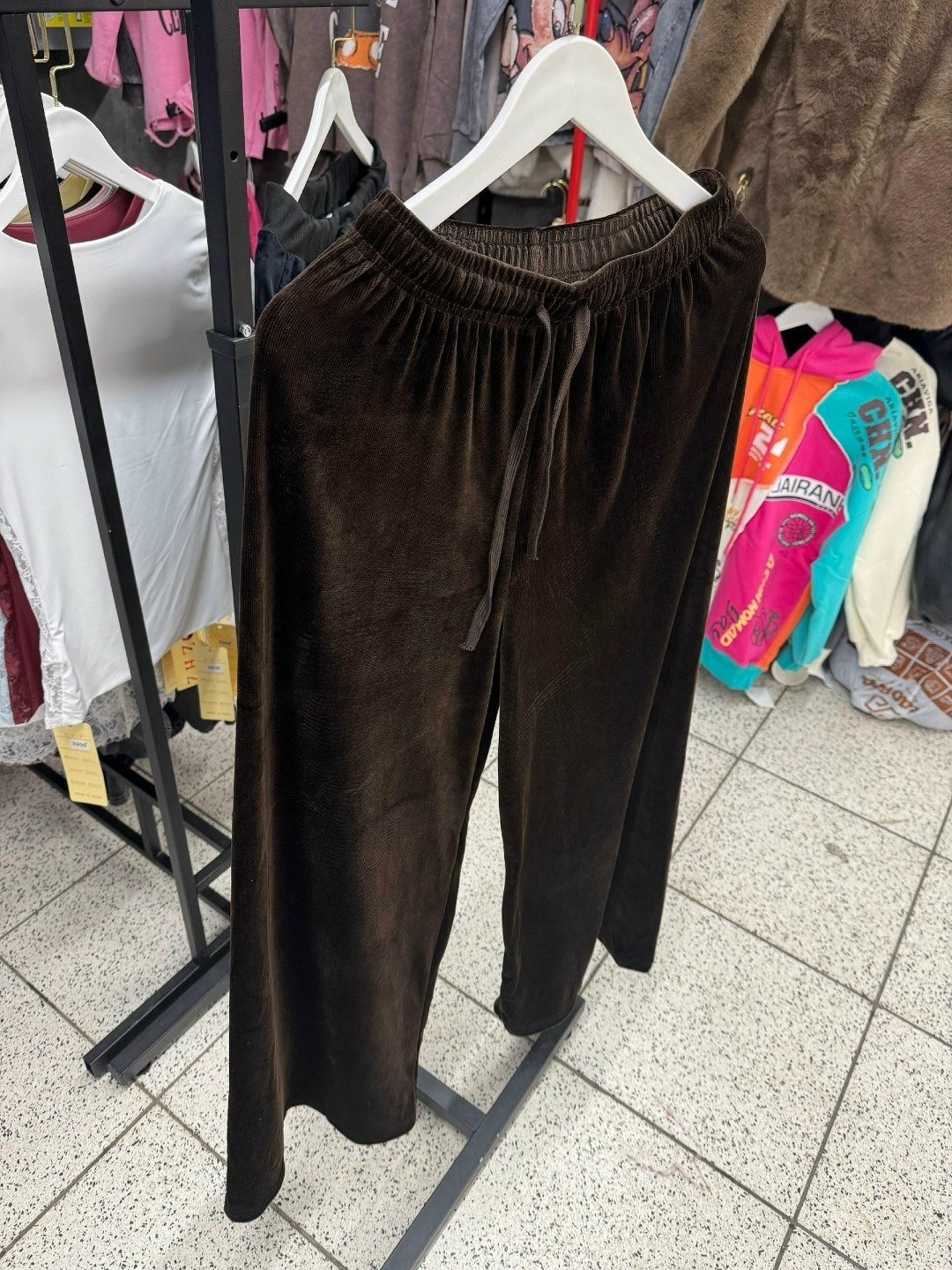 вельветовые брюки палаццо на меху mina fashion,брюки вельветовые палаццо женские,широкие брюки женские,бархатные брюки,брюки женские велюровые с широкими штанинами