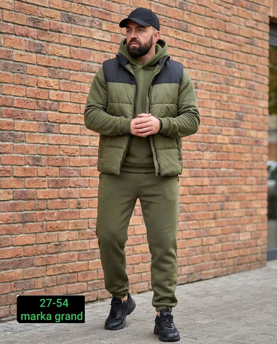костюм для мужчин,мужской теплый спортивный костюм на флисе с жилетом,спортивный костюм мужской,костюм мужской,костюм тройка мужской
