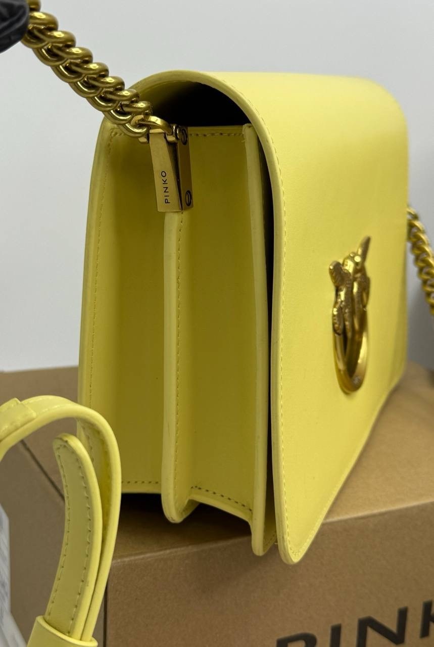 сумка pinko,сумка pinko женская,pinko сумка на плечо,сумка кросс-боди женская pinko love bag click simply черный,сумка pinko желтый