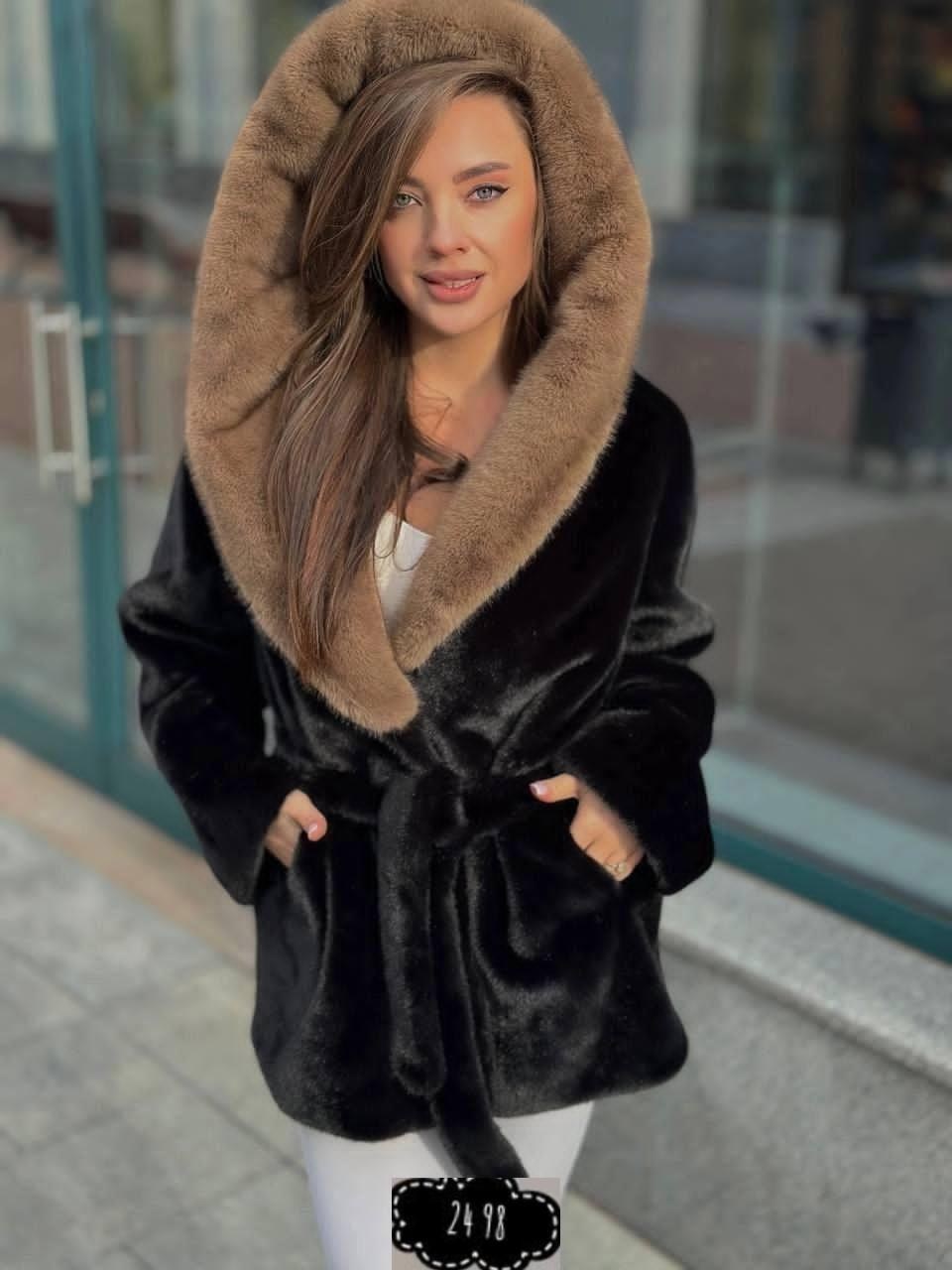 шуба искусственная под норку с капюшоном,шубка экомех,шуба из экомеха,шуба искусственная под норку с капюшоном короткая,шуба