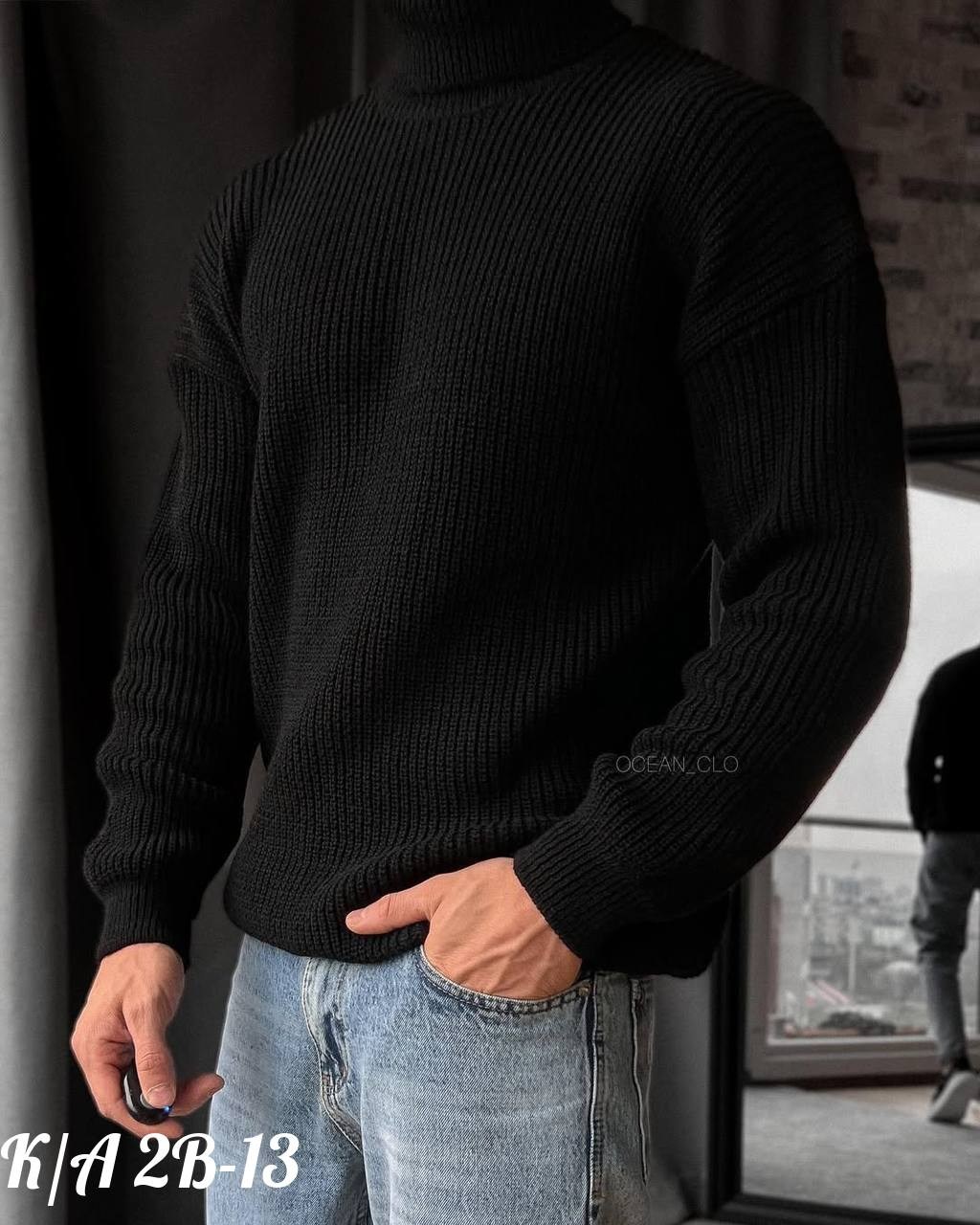 мужская кофта свитер,свитер мужской черный,свитер мужской с горлом,свитер для мужчин шерсть,свитер мужской с горлом зимний вязаный джемпер теплый модный черный