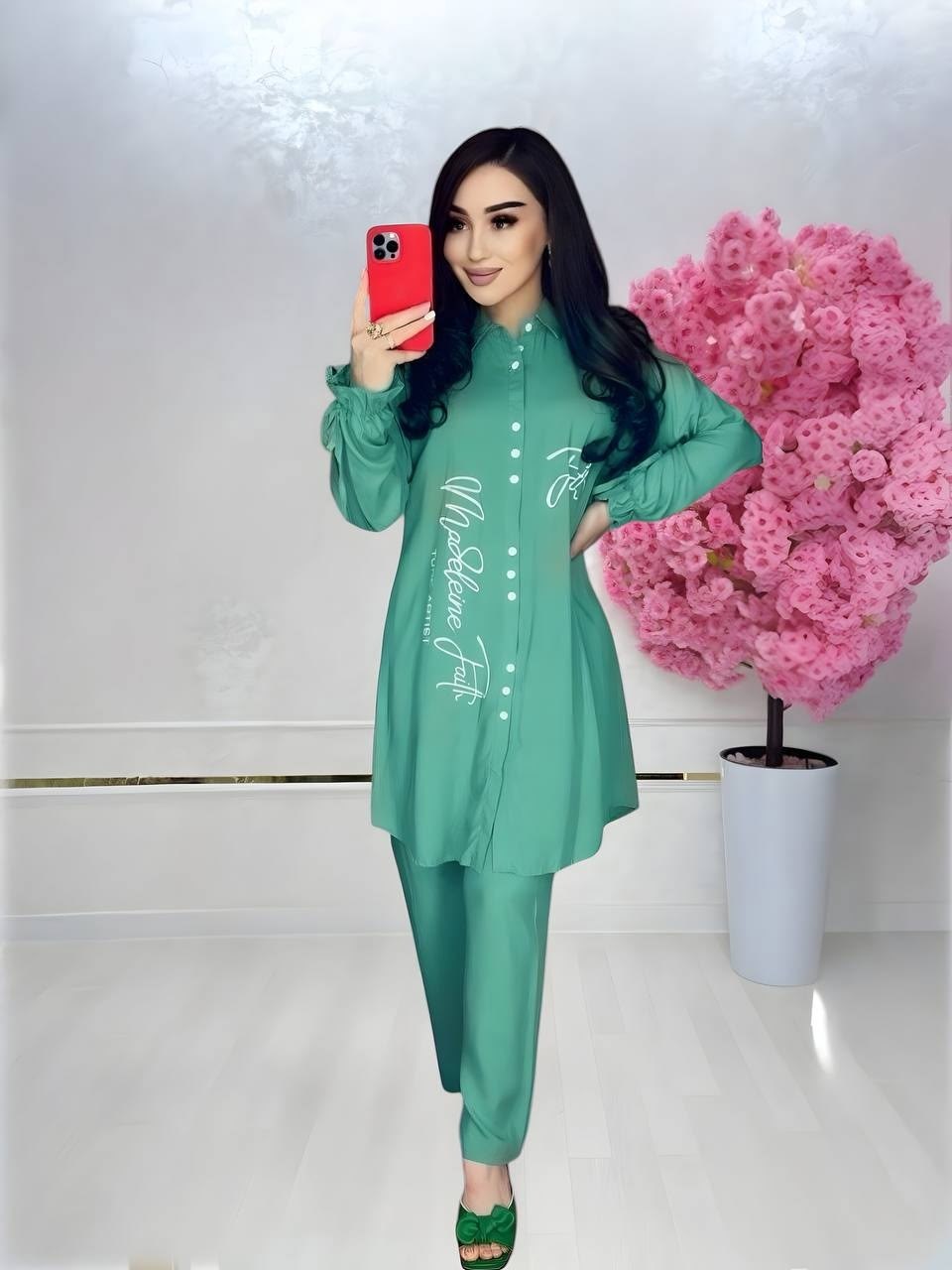 костюм двойка мусульманская,костюм женский,костюм туника с брюками,мусульманская платья,платье со штанами