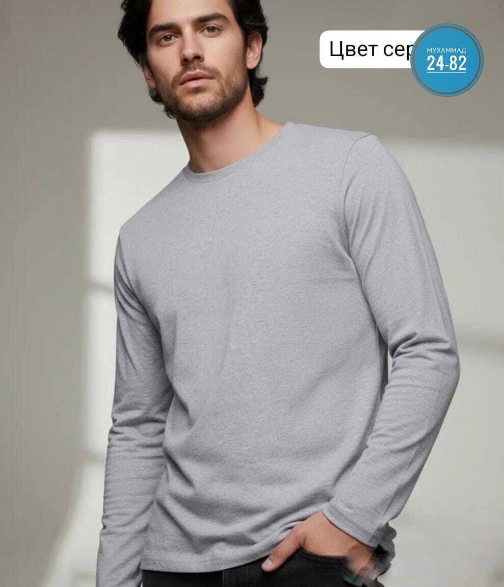 трикотажный лонгслив,лонгслив с рукавами,мужские лонгслив черный,лонгслив мужской однотонный,лонгслив черный