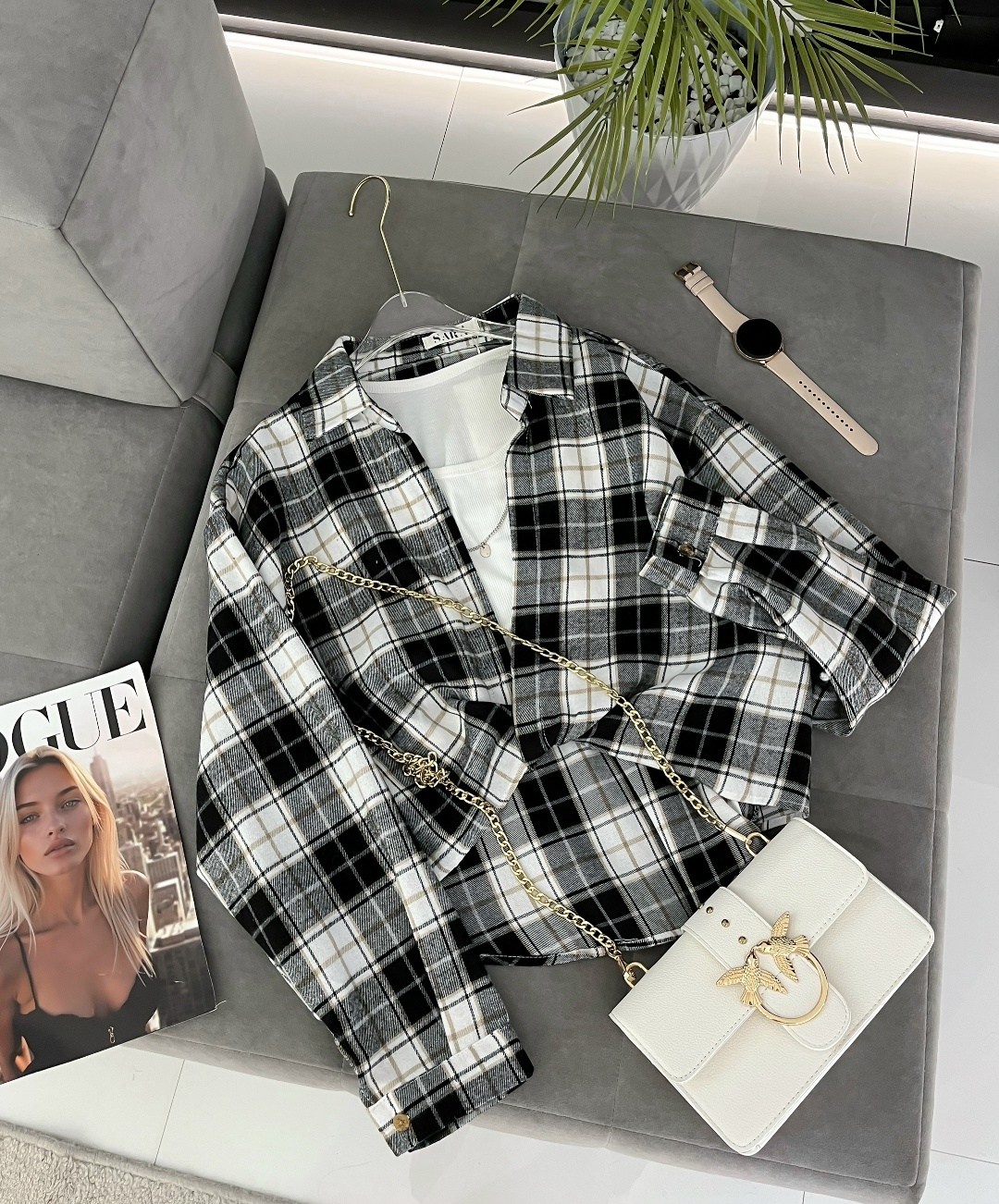 женская рубашка в клетку,рубашка в клетку женская арт.494445,рубашка клетка,женская рубашка оверсайз в клетку,женская рубашка