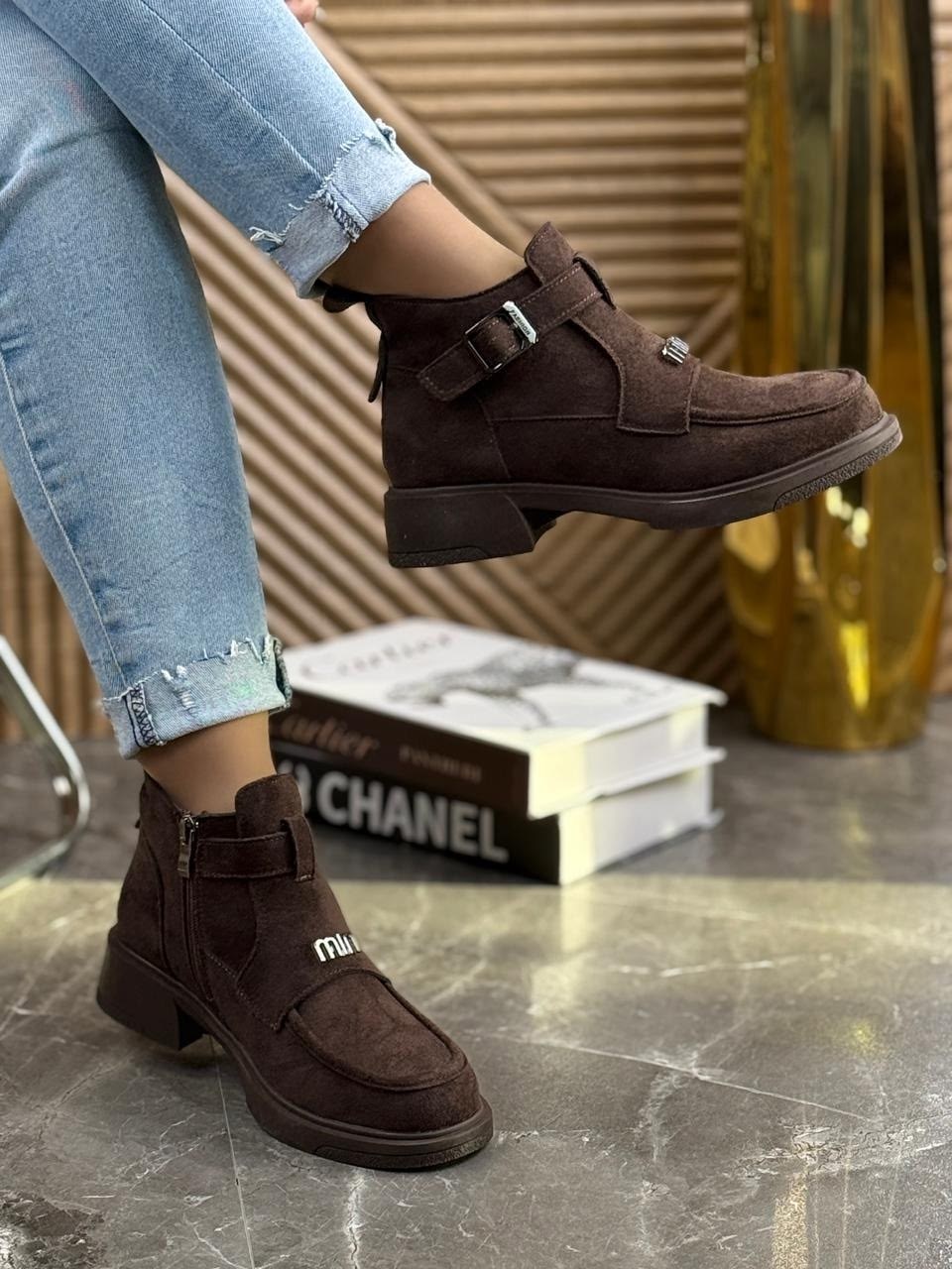 ,ботинки miu miu, женская,женские ботинки,ботинки замш