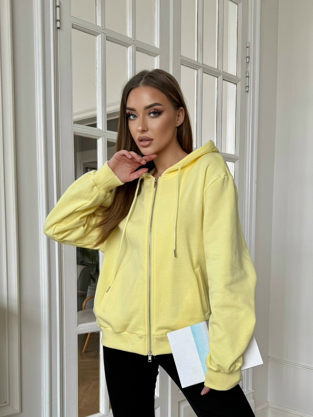 толстовка женская,желтая толстовка,толстовки,толстовка оверсайз,толстовка с капюшоном