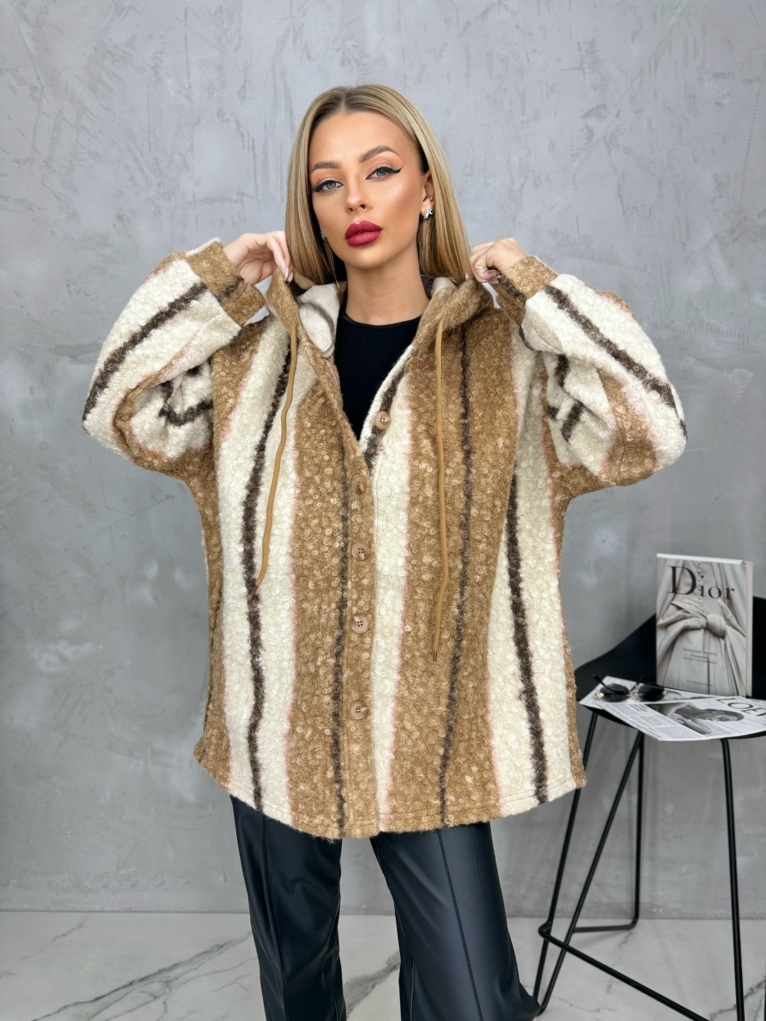 куртка женская,кардиган альпака,шуба женская,куртка,куртка норка 001/1006к коричнево-сливочный