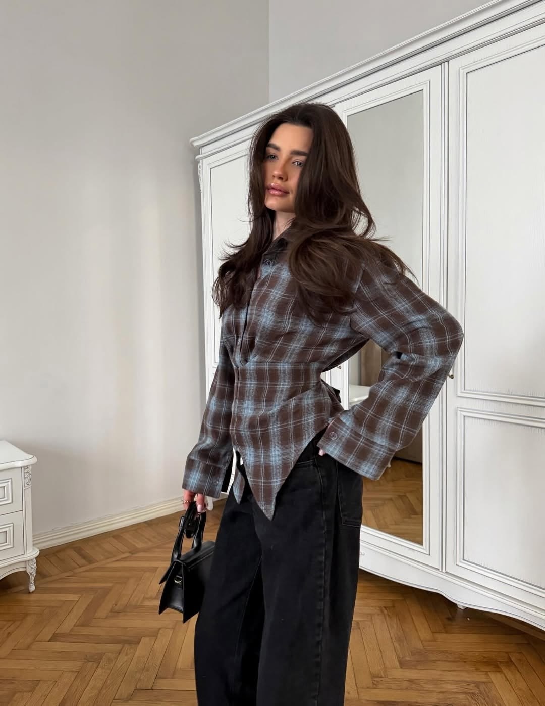 рубашка в клетку женская,рубашка ruff в клетку оверсайз,женская рубашка в клетку оверсайз,рубашка в клетку оверсайз удлиненная 2e_brand,рубашка в клетку оверсайз удлиненная
