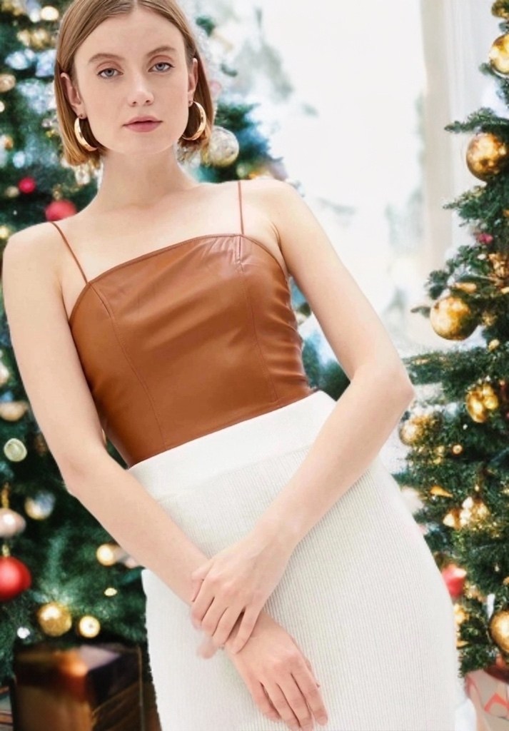 топ женский,одежда топ,топ в бельевом стиле,кожаное платье