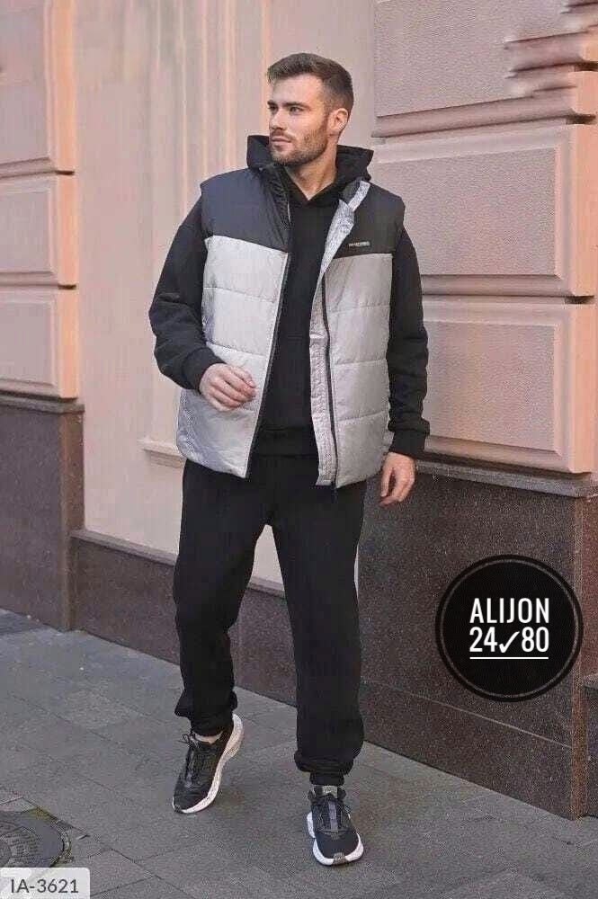 спортивный костюм с жилеткой мужской,спортивный костюм тройка с жилеткой,спортивный костюм с жилеткой теплый на флисе мужской больших размеров серый,теплый спортивный костюм с жилеткой мужской,костюм