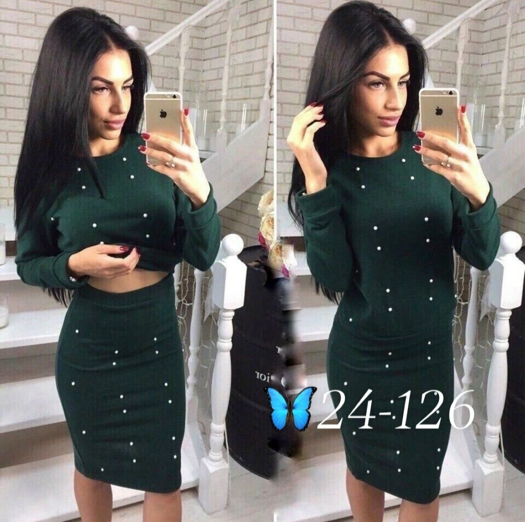 костюм (юбка и кофта),костюм юбка кофта с бусинами,трикотажные костюмы,трикотажный костюм с юбкой,женский костюм с юбкой