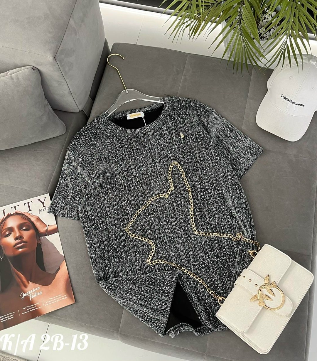 женская футболка,модные свитера,вязаная футболка,кофта-футболка с люрексом